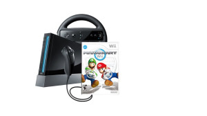 Nintendo Black Wii Console With Mario Kart Bundle