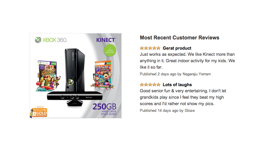 Xbox 360 250GB Holiday Value Bundle with Kinect Review