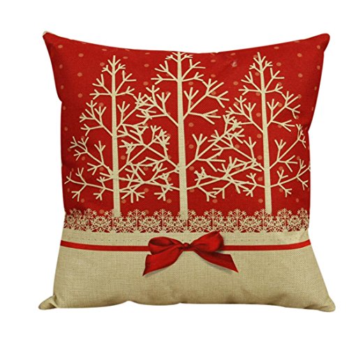 Vintage Christmas Cushion Cover Sofa Bed Pillow Case